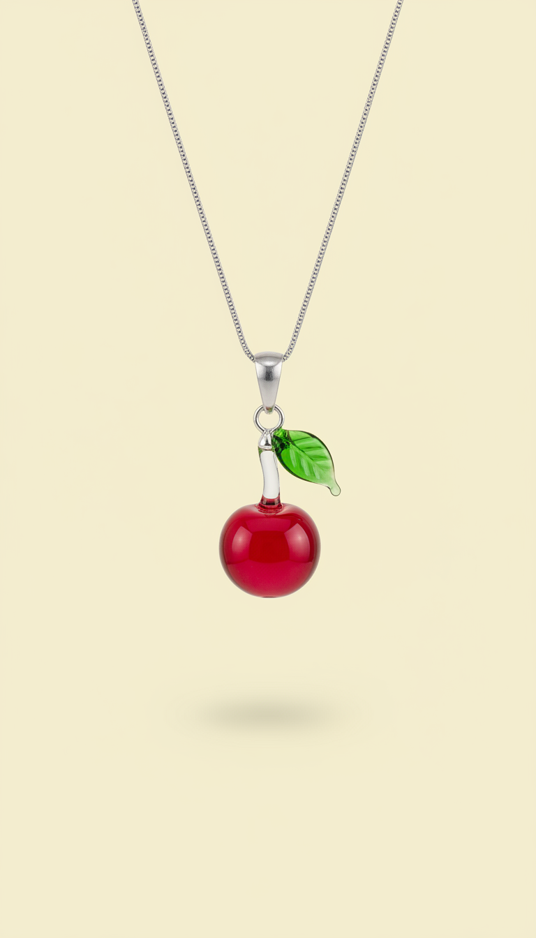Cherry Pop Glass Pendant